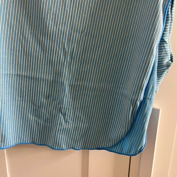 NWT Andie Swim x Mindy Kaling The Maya Sarong Blue With Gold Stripe Size L/XL‎ - Picture 8 of 11